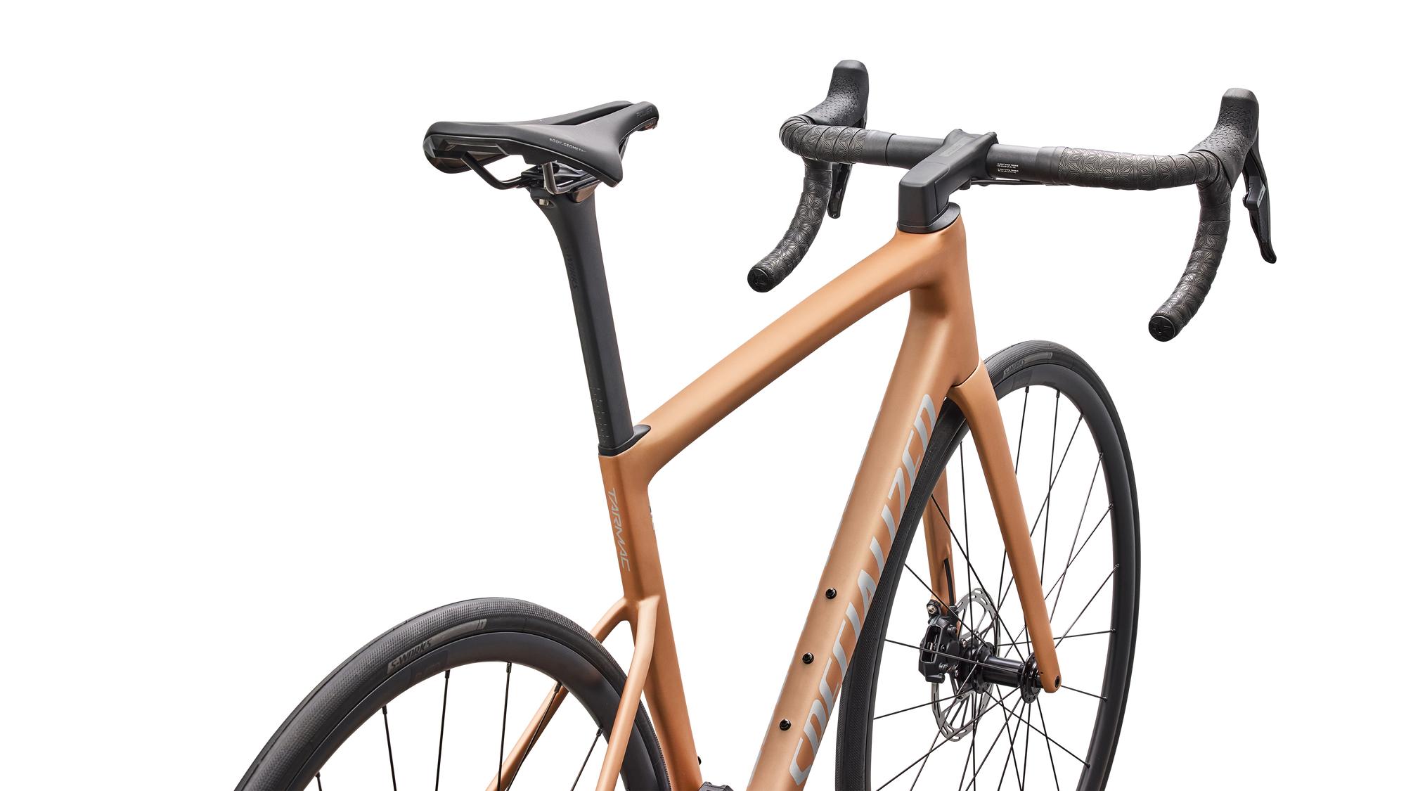 Specialized Tarmac SL8 Comp - SRAM Rival AXS  - Satin Photon Orange Tint Over Silver Dust
