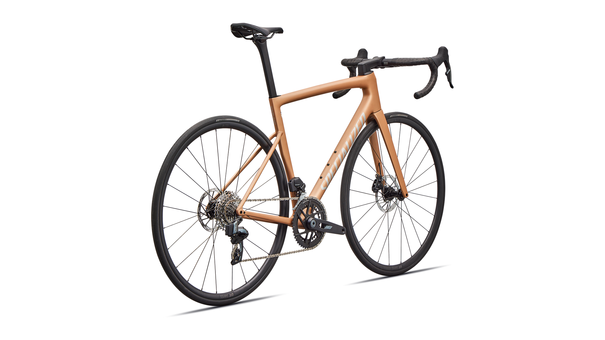 Specialized Tarmac SL8 Comp - SRAM Rival AXS  - Satin Photon Orange Tint Over Silver Dust