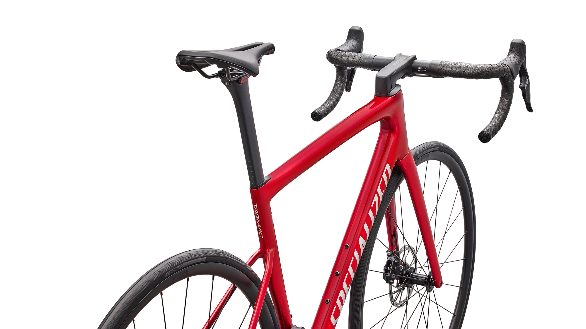 Specialized Tarmac SL8 Comp - SRAM Rival AXS  - Gloss Red Tint Over Silver Dust / Silver Dust