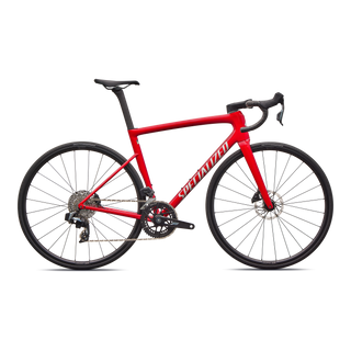 Specialized Tarmac SL8 Comp - SRAM Rival AXS  - Gloss Red Tint Over Silver Dust / Silver Dust