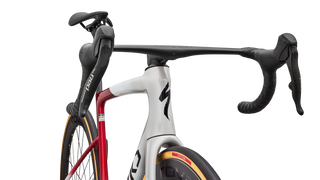 Specialized S-Works Tarmac SL9 - SRAM RED AXS - Gloss White Silver Metallic / Gloss Ruby Metallic / Obsidian Metallic