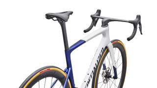 2027 Tarmac SL9 S-Level - SRAM RED AXS - Gloss White / Majesty Blue Metallic / Black