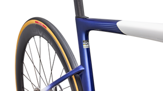 2027 Tarmac SL9 S-Level - SRAM RED AXS - Gloss White / Majesty Blue Metallic / Black