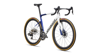 2027 Tarmac SL9 S-Level - SRAM RED AXS - Gloss White / Majesty Blue Metallic / Black