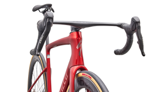 2027 Tarmac SL9 S-Level - SRAM RED AXS - Gloss Cayenne Metallic / Chrome