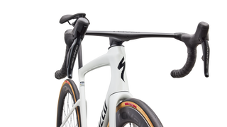 2027 Tarmac SL9 S-Level - Shimano Dura-Ace Di2 - Gloss White Silver Metallic / Tarmac Black
