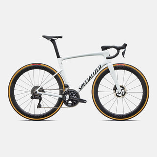2027 Tarmac SL9 S-Level - Shimano Dura-Ace Di2 - Gloss White Silver Metallic / Tarmac Black