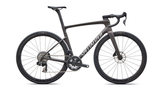 2027 Tarmac SL9 Expert - SRAM Force AXS - Satin Warm Smoke Metallic / Silver Dust