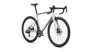 2027 Tarmac SL9 Expert - SRAM Force AXS - Gloss Silver Dust / Powder Lime