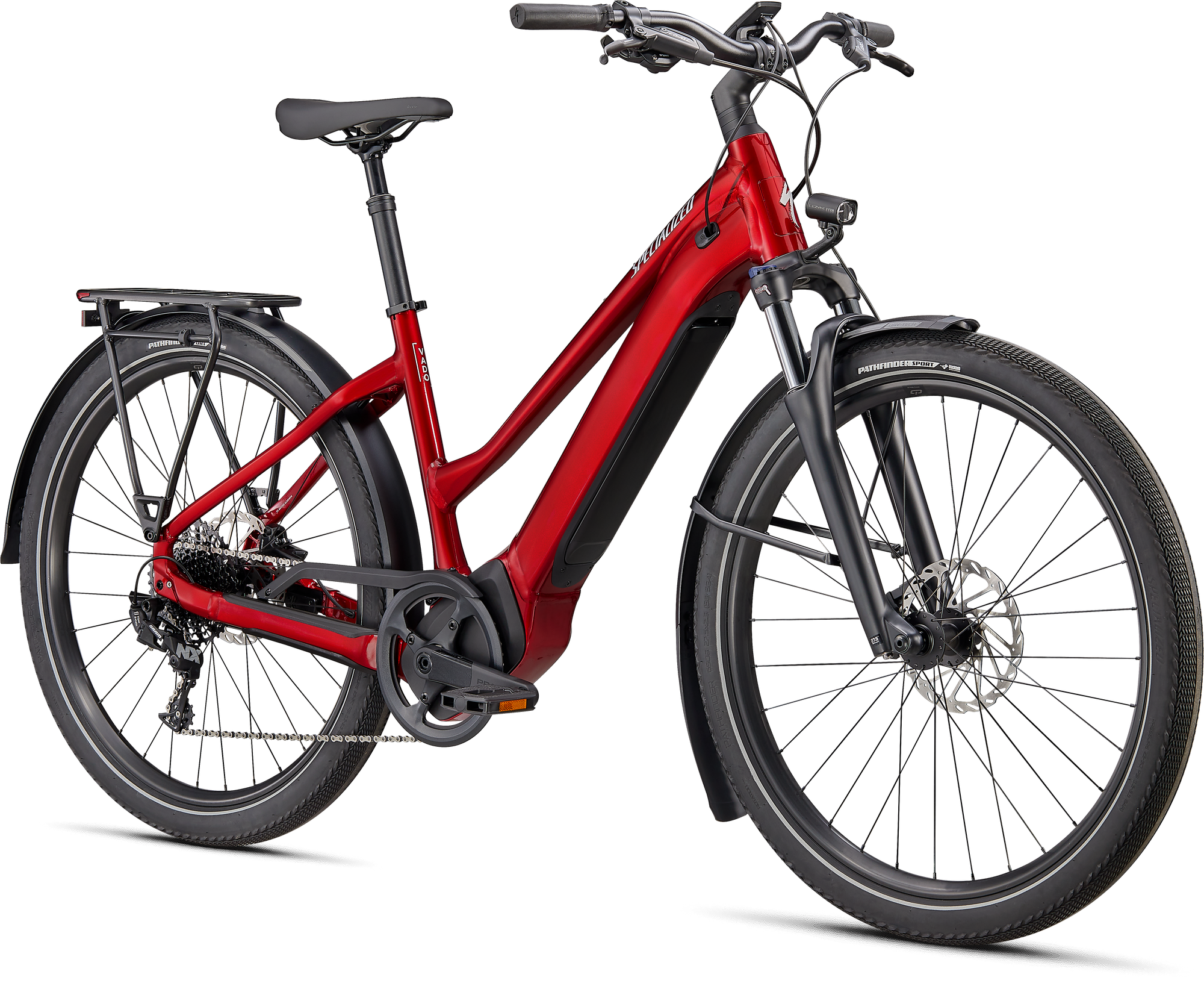 Specialized Turbo Vado 4.0 Step-Through - Red Tint / Silver Reflective
