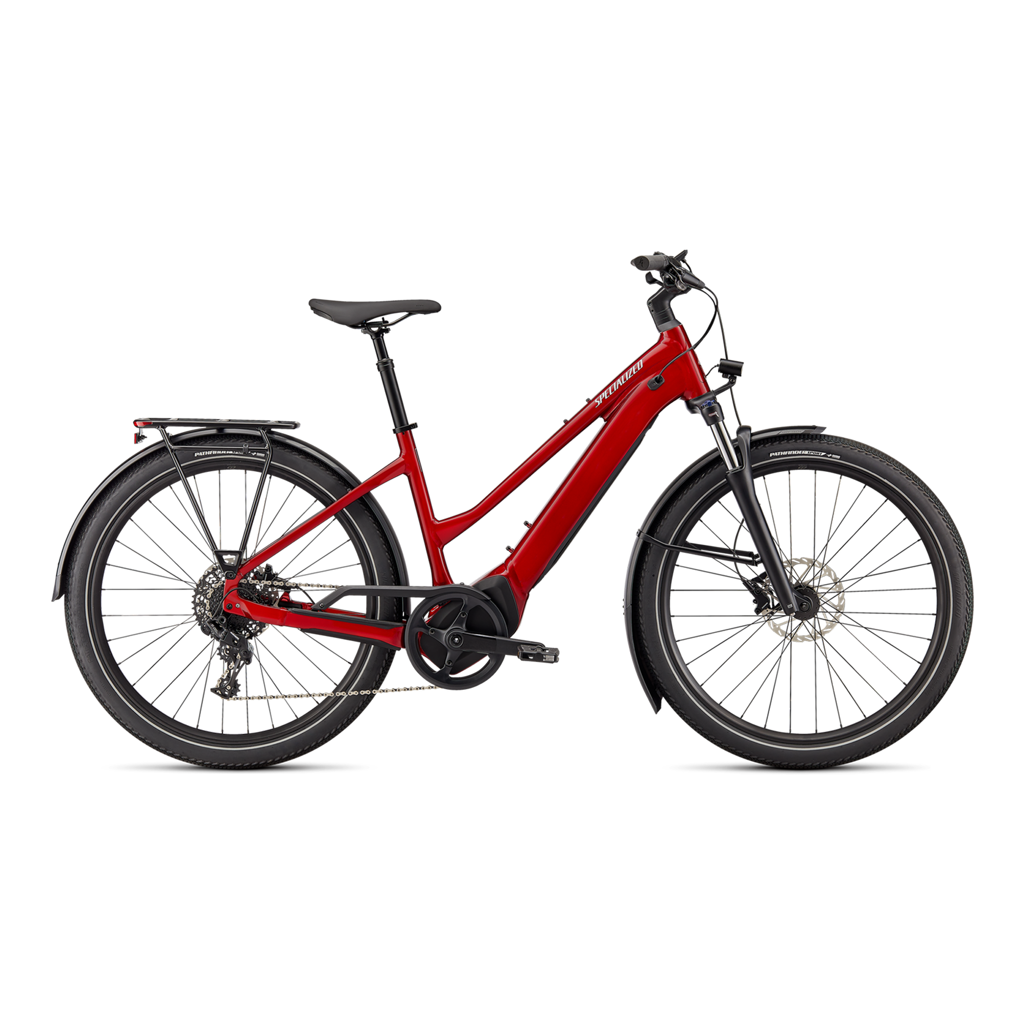 Specialized Turbo Vado 4.0 Step-Through - Red Tint / Silver Reflective