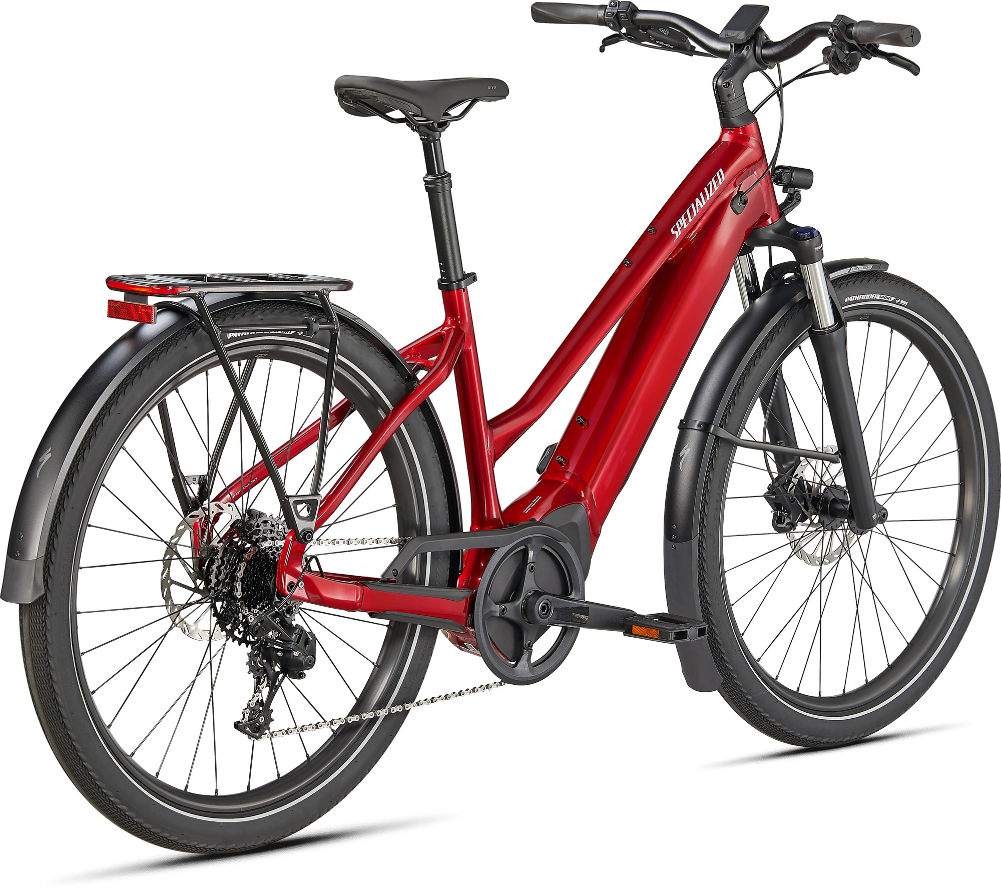Specialized Turbo Vado 4.0 Step-Through - Red Tint / Silver Reflective