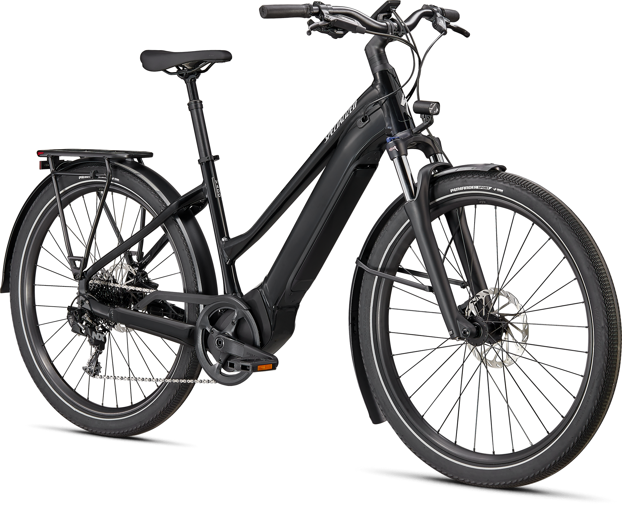 Specialized Turbo Vado 4.0 Step-Through - Cast Black / Silver Reflective