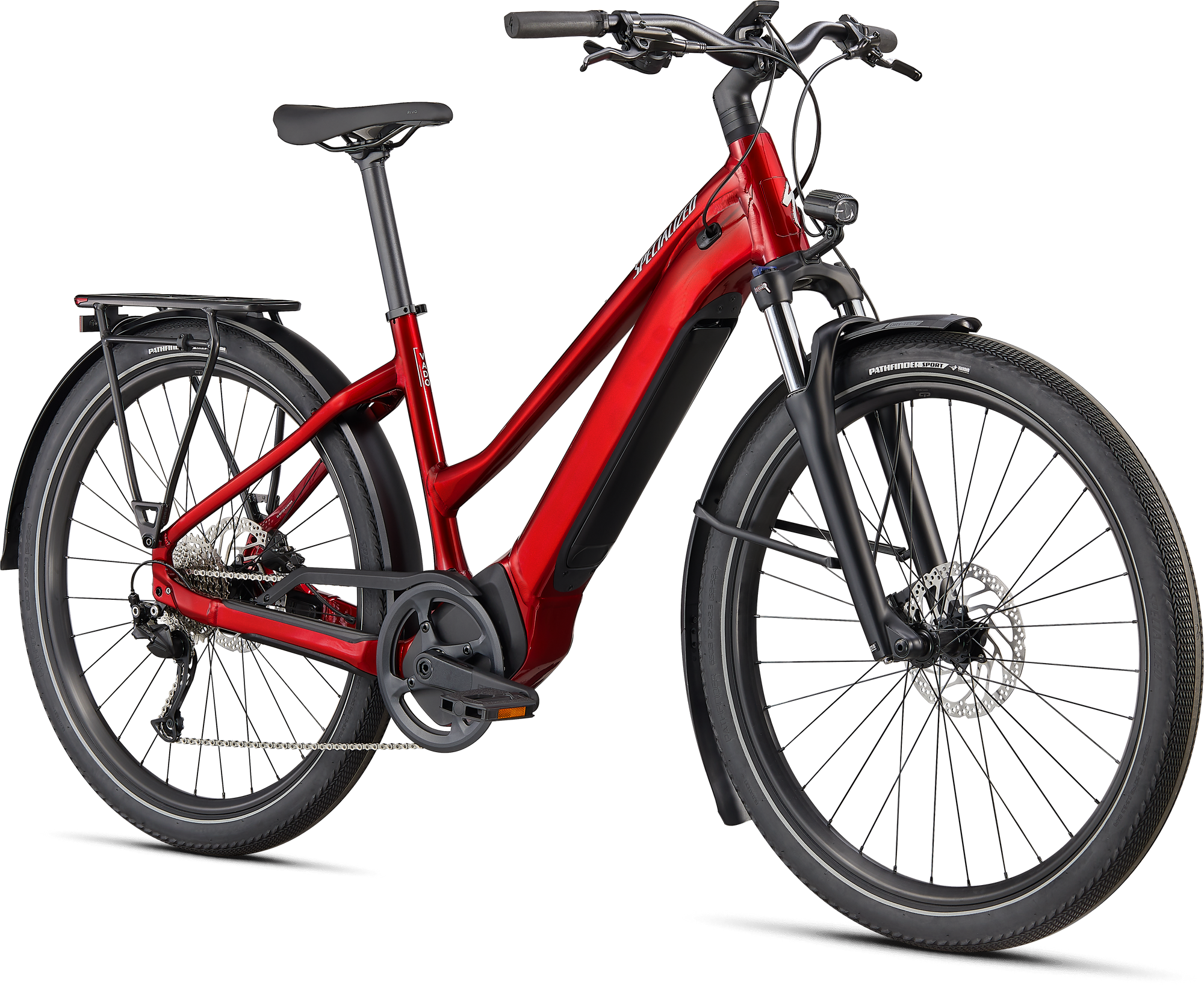 Specialized Turbo Vado 3.0 Step-Through - Red Tint / Silver Reflective