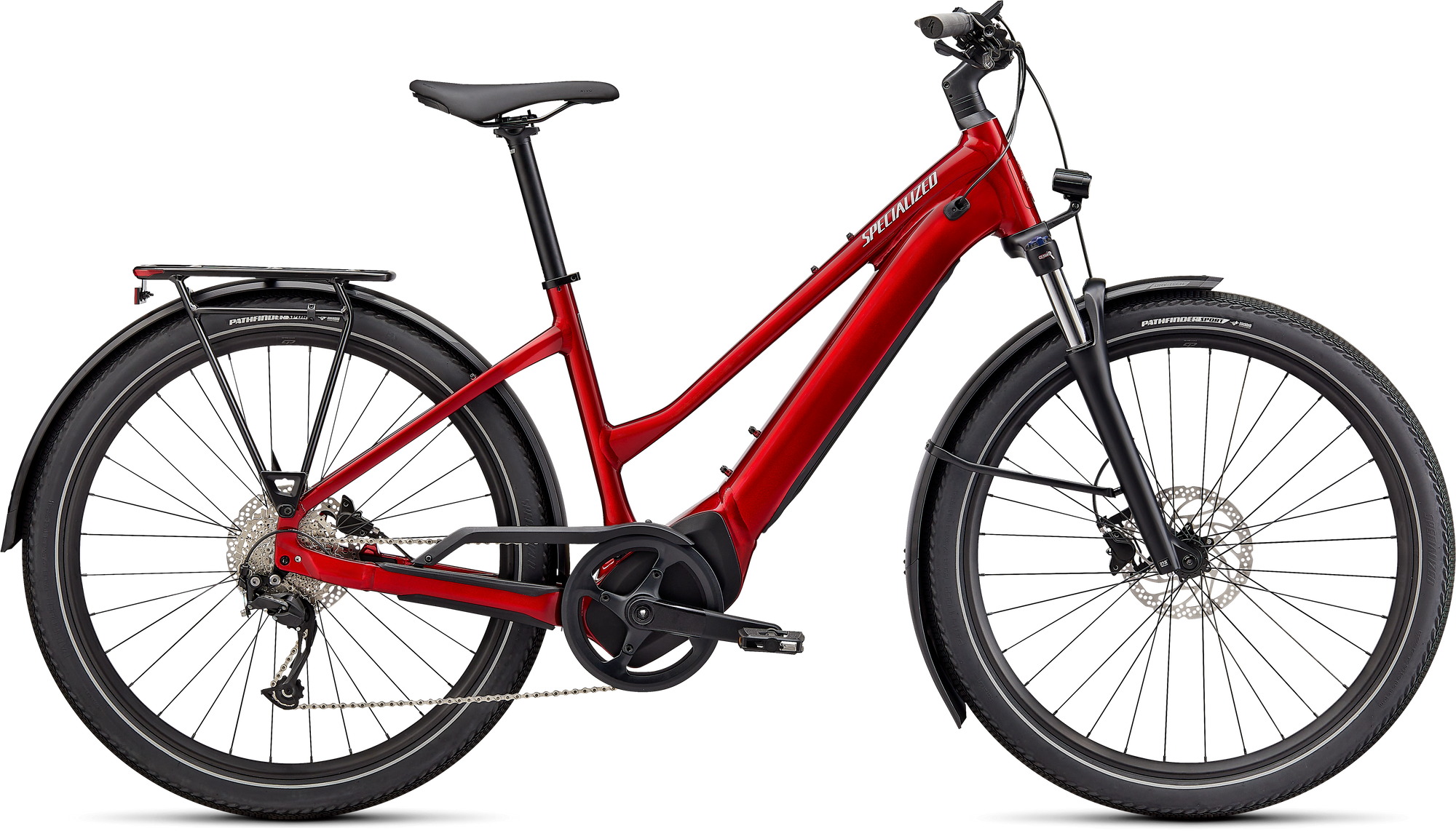 Specialized Turbo Vado 3.0 Step-Through - Red Tint / Silver Reflective