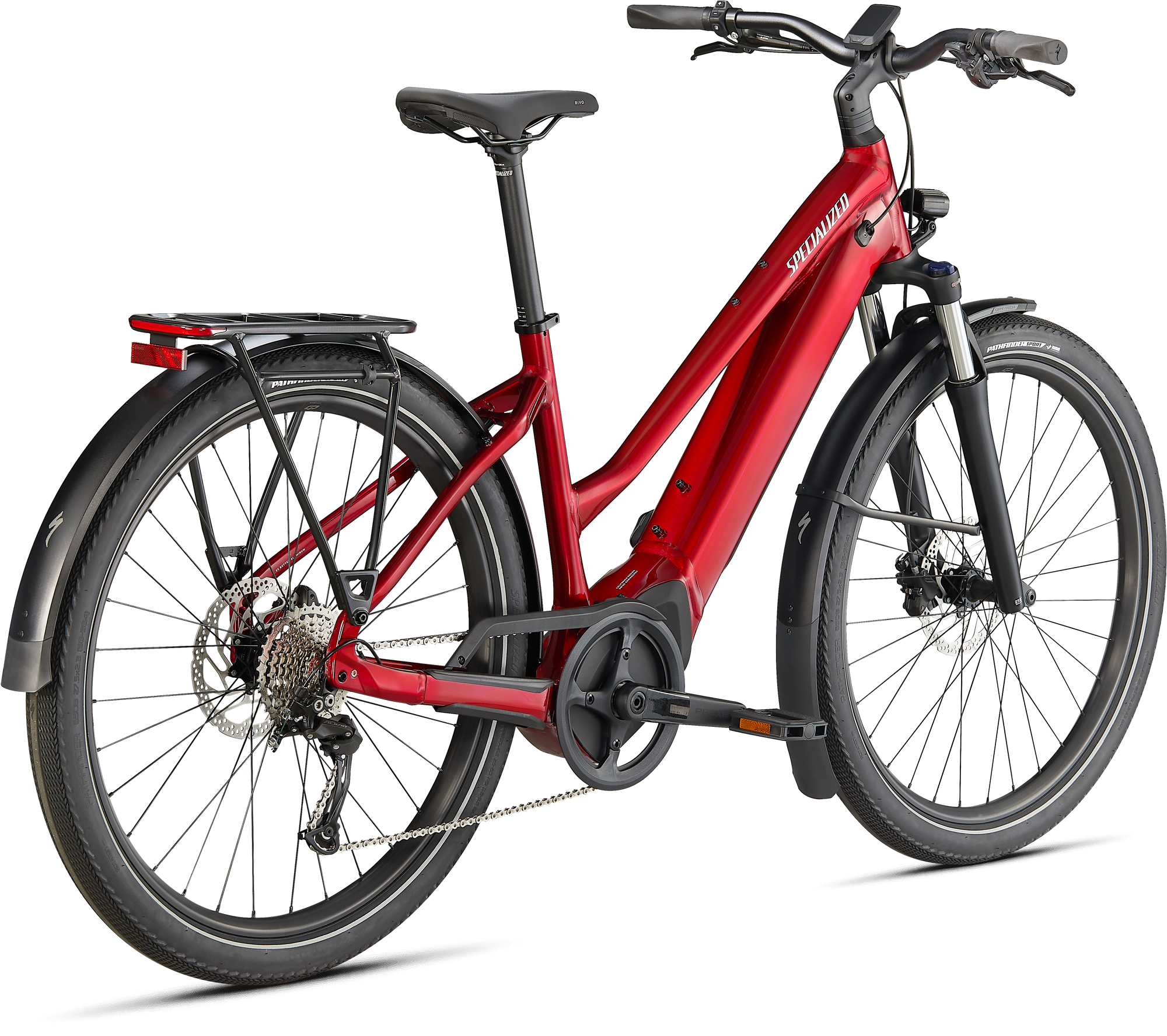 Specialized Turbo Vado 3.0 Step-Through - Red Tint / Silver Reflective