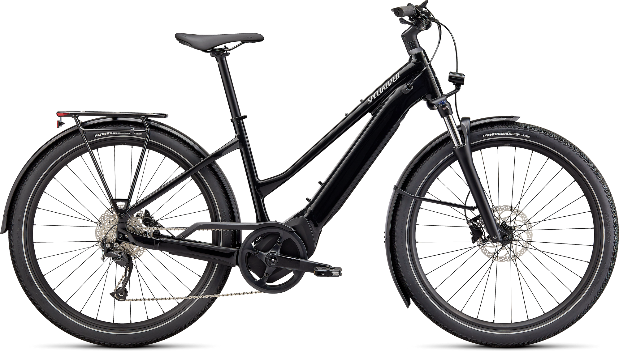 Specialized Turbo Vado 3.0 Step-Through - Cast Black / Silver Reflective