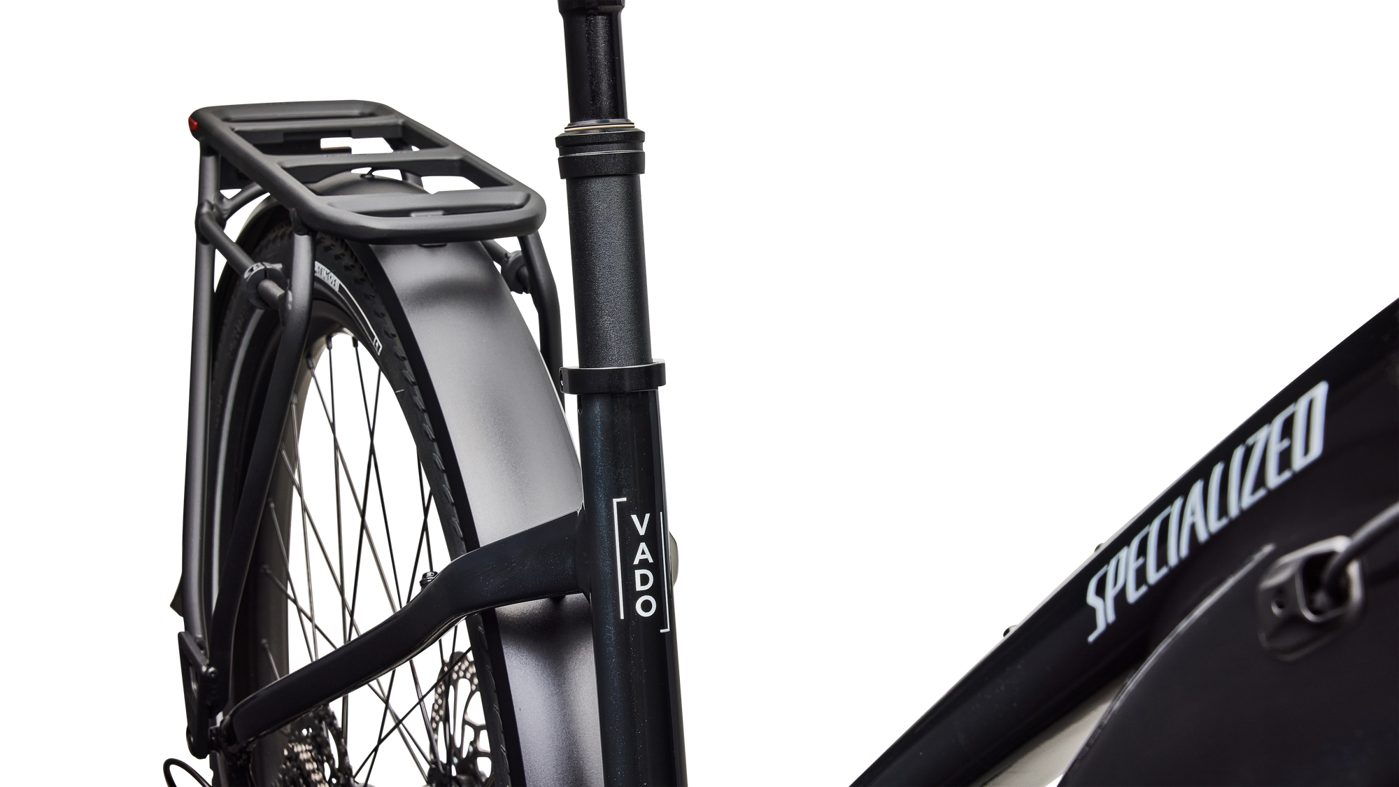 Specialized Turbo Vado 4.0 Step-Through - Gloss Castblack / Satin Silver Reflective
