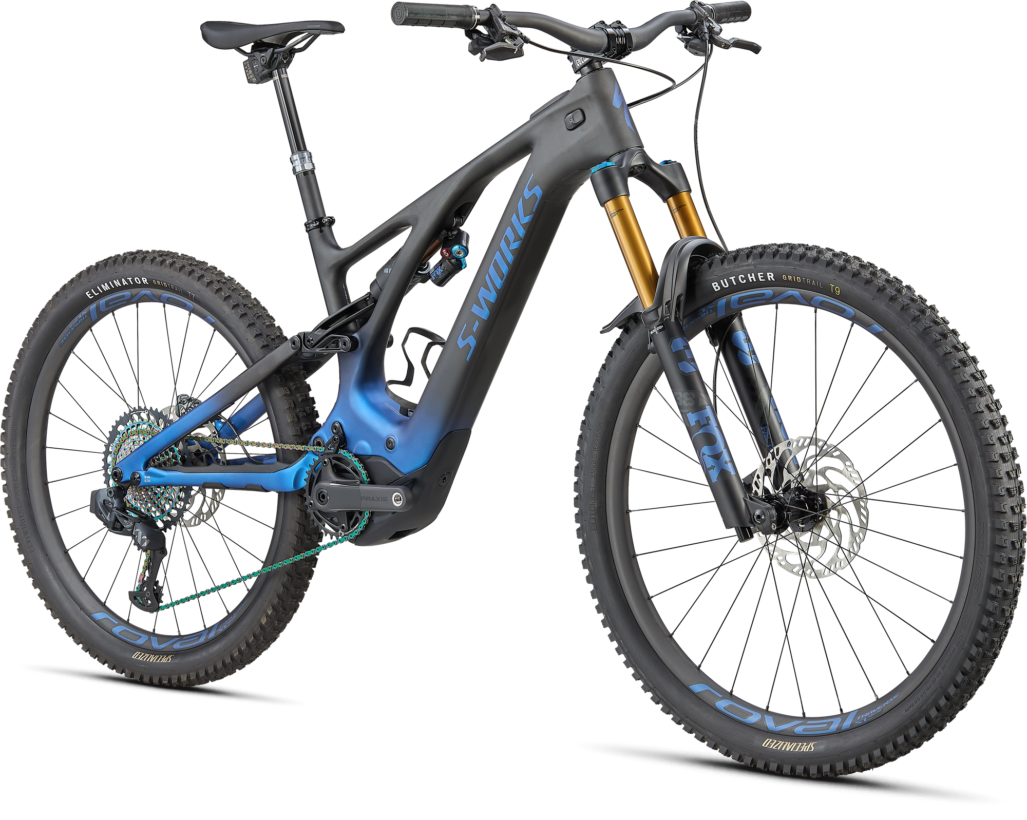 Specialized S-Works Turbo Levo 3 - Blue Ghost Gravity Fade / Black / Light Silver