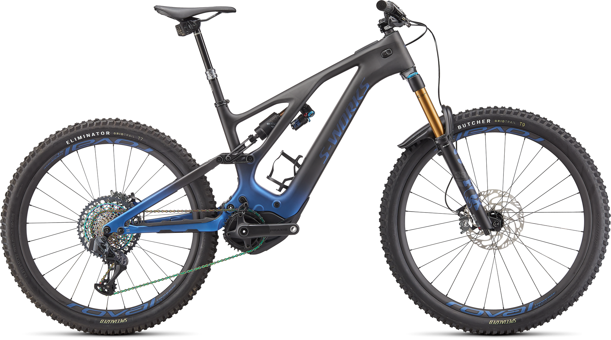 Specialized S-Works Turbo Levo 3 - Blue Ghost Gravity Fade / Black / Light Silver