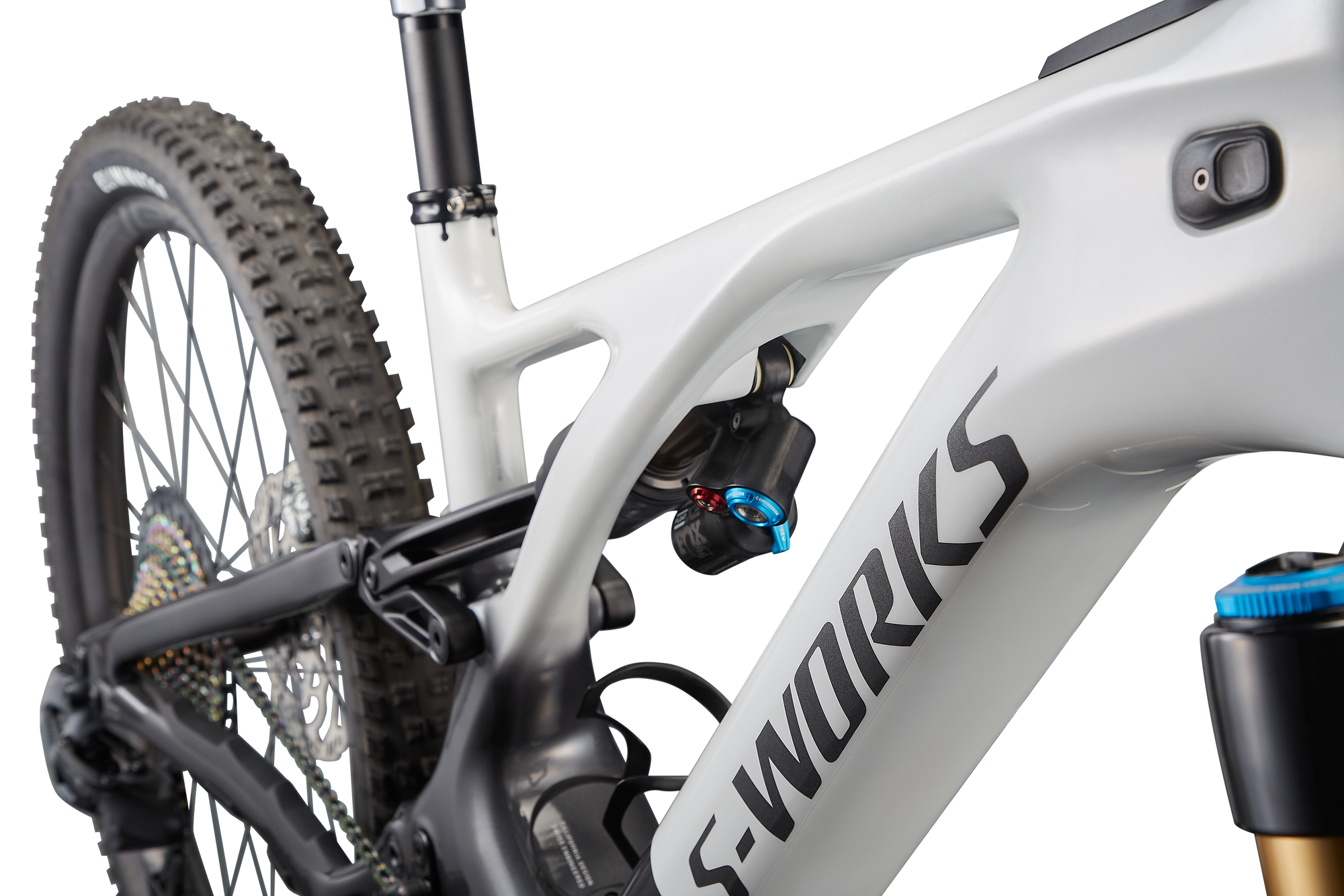 Specialized S-Works Turbo Levo 3 - Metallic White Silver / Chrome / Dream Silver