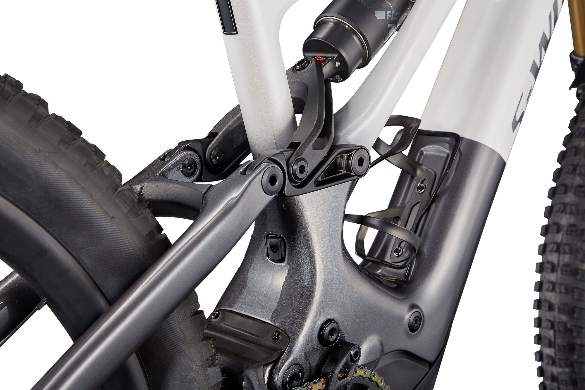 Specialized S-Works Turbo Levo 3 - Metallic White Silver / Chrome / Dream Silver