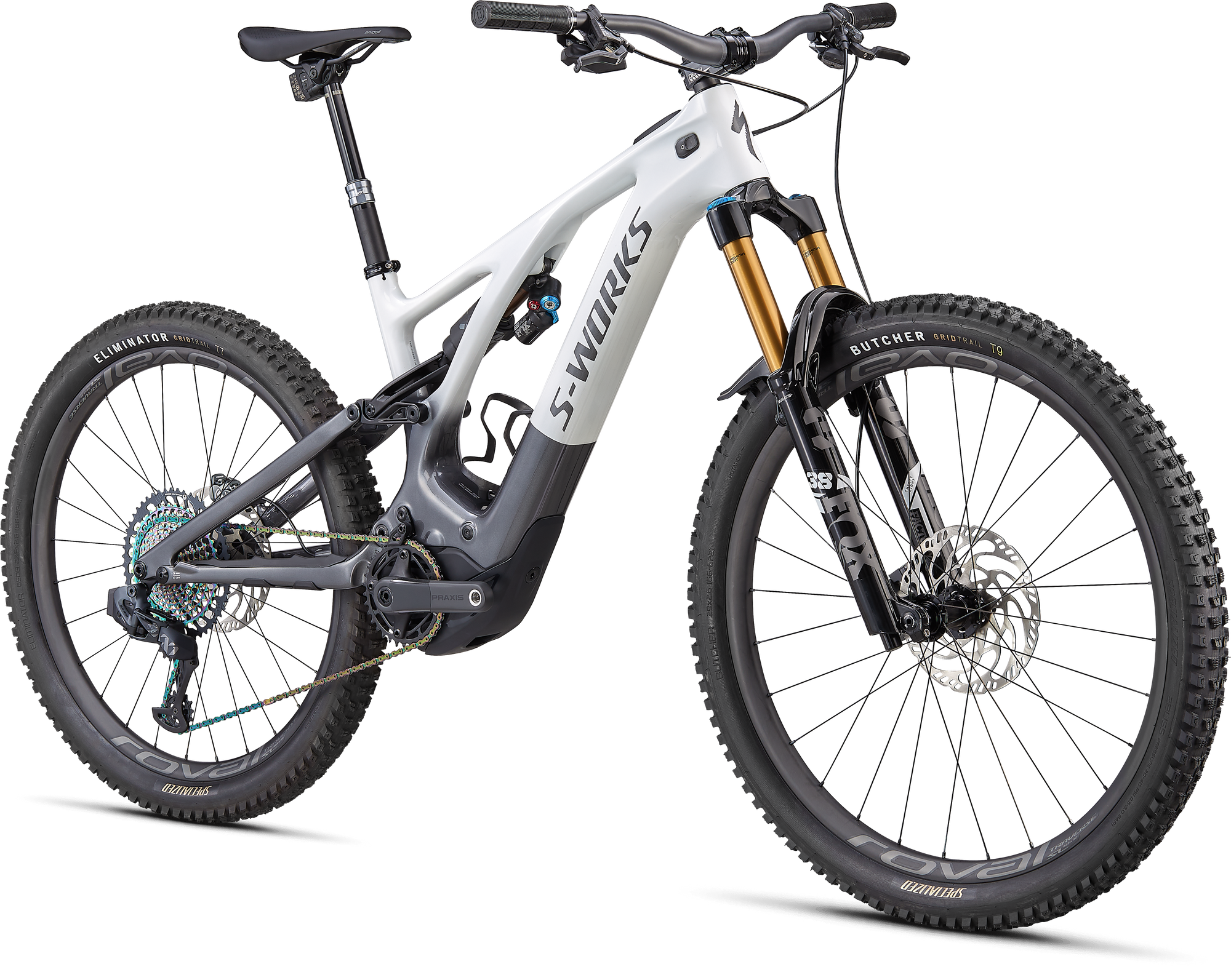 Specialized S-Works Turbo Levo 3 - Metallic White Silver / Chrome / Dream Silver