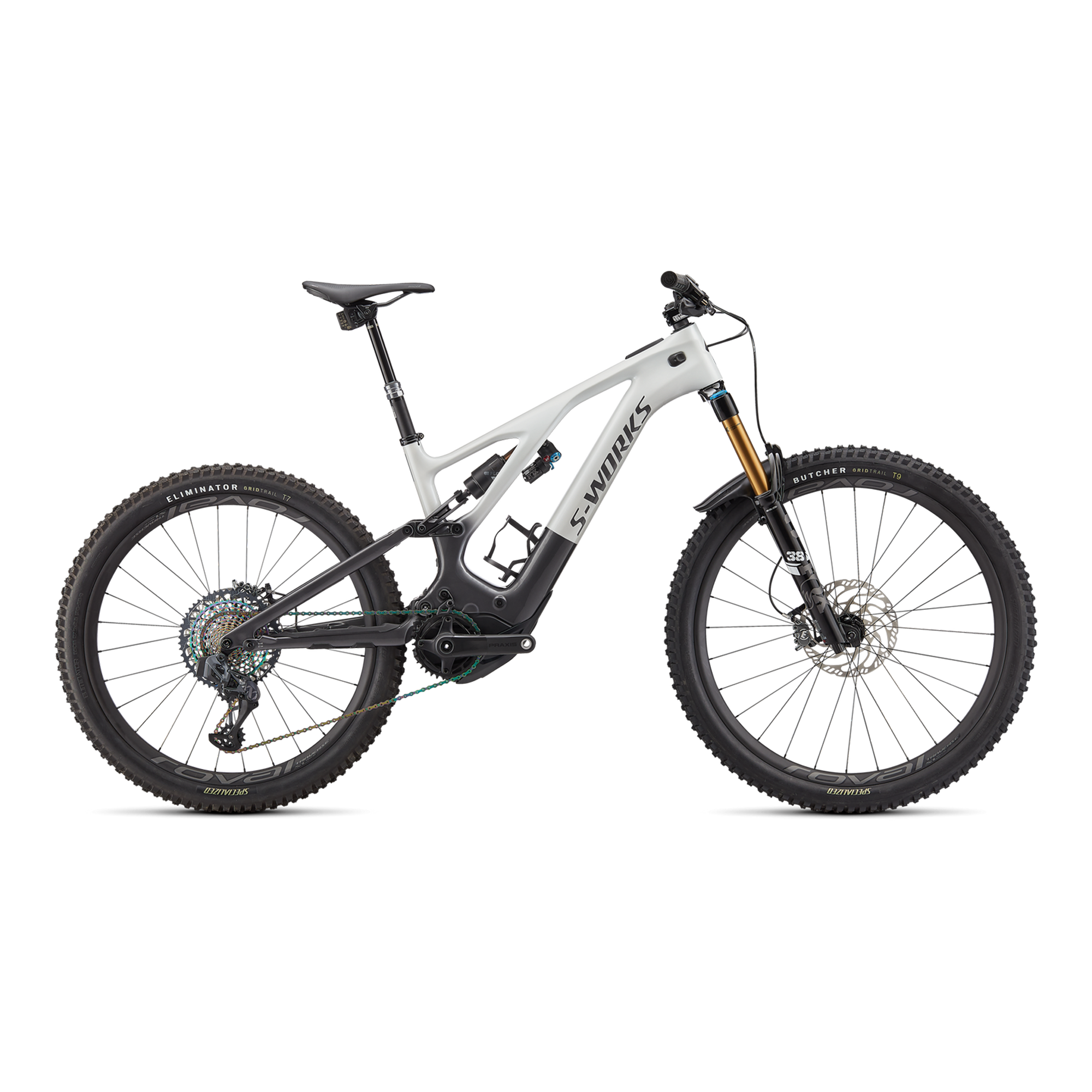 Specialized S-Works Turbo Levo 3 - Metallic White Silver / Chrome / Dream Silver
