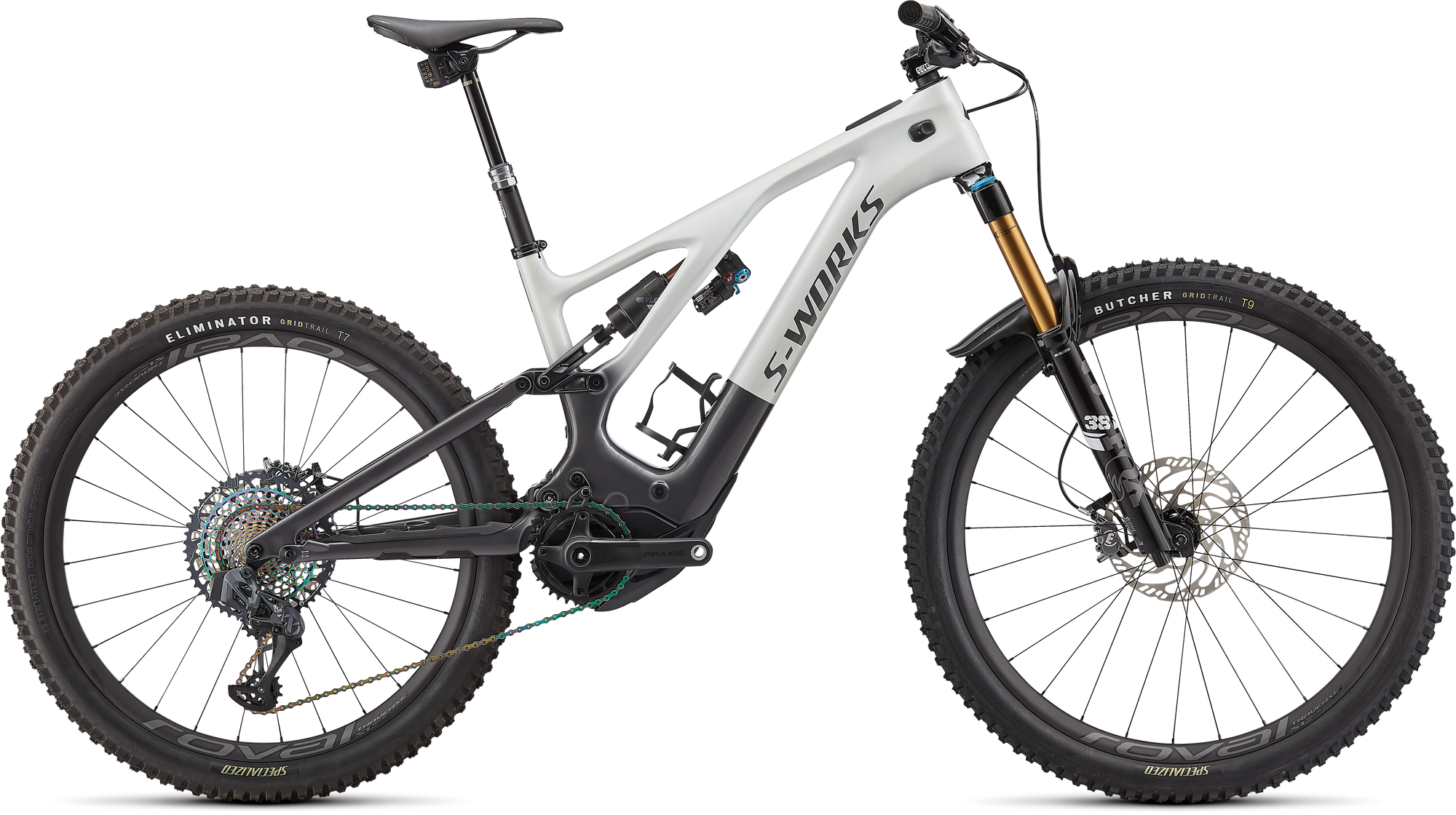 Specialized S-Works Turbo Levo 3 - Metallic White Silver / Chrome / Dream Silver