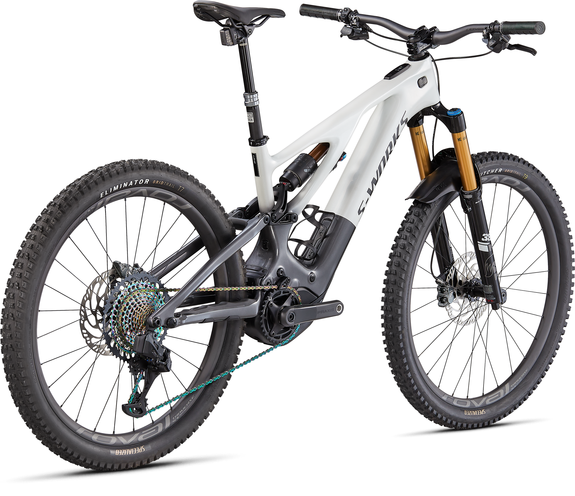 Specialized S-Works Turbo Levo 3 - Metallic White Silver / Chrome / Dream Silver
