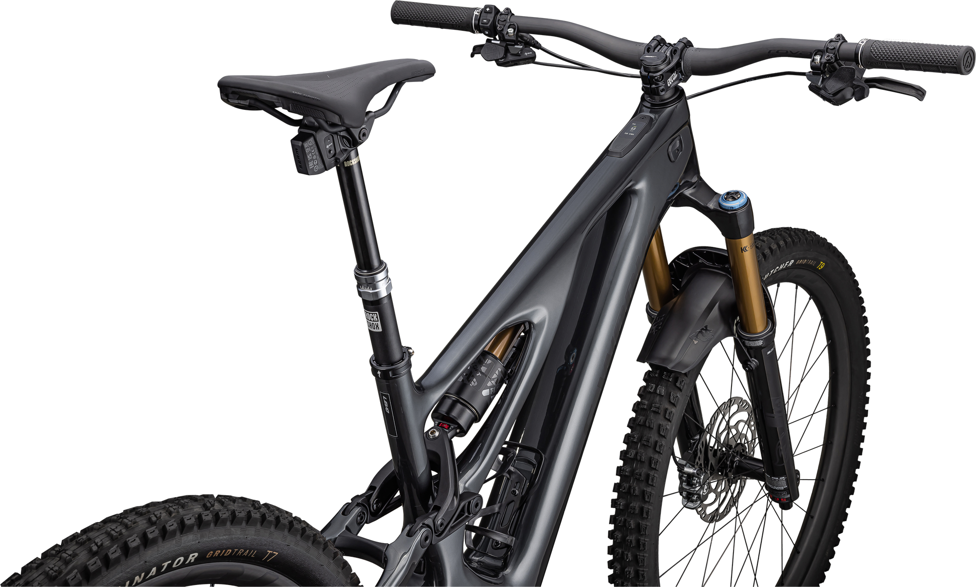 Specialized S-Works Turbo Levo 3 - Gloss Black Liquid Metal / Satin Black Chrome Foil