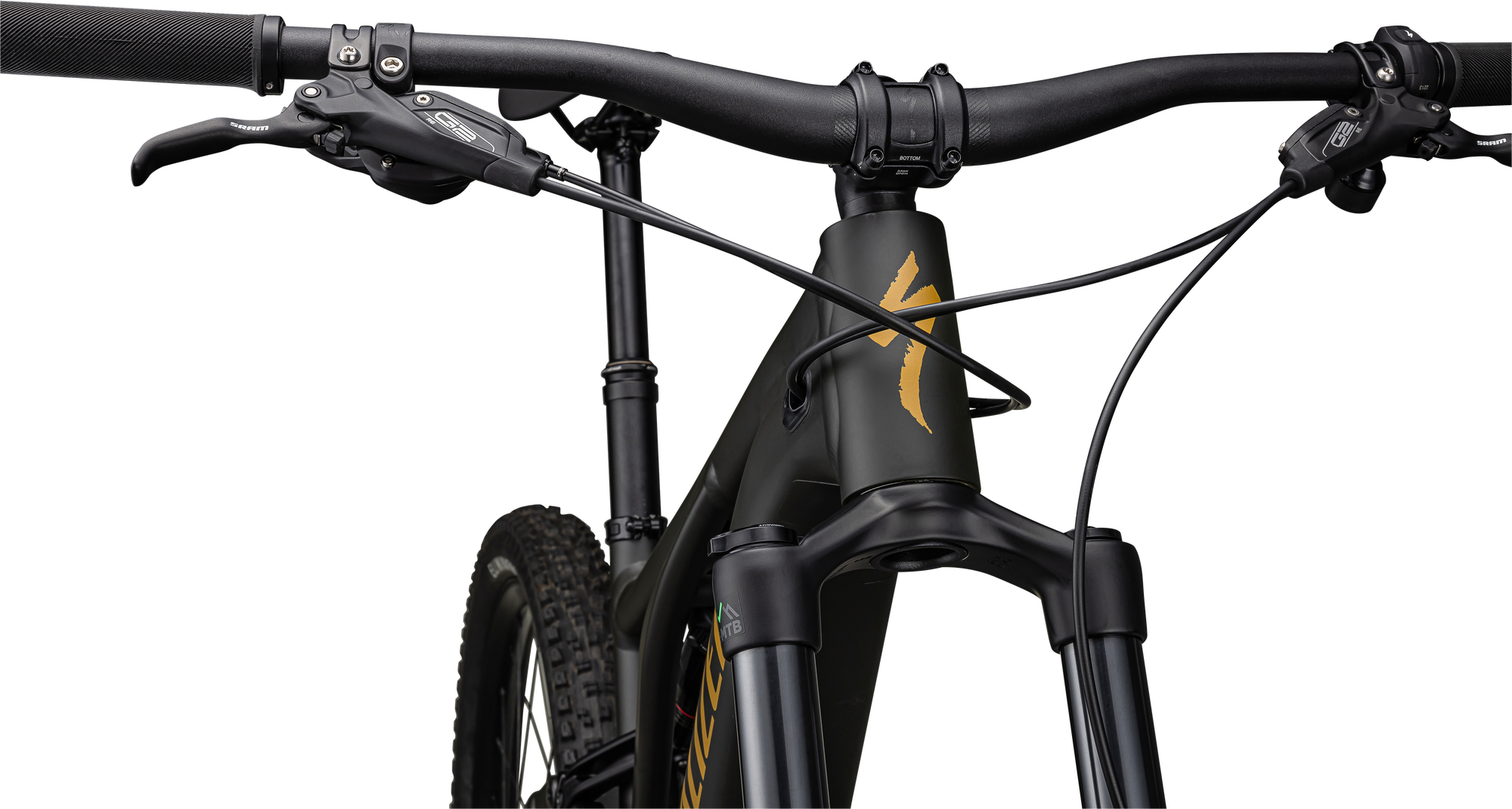 Specialized Turbo Levo 3 Alloy - Satin Dark Moss Green / Harvest Gold