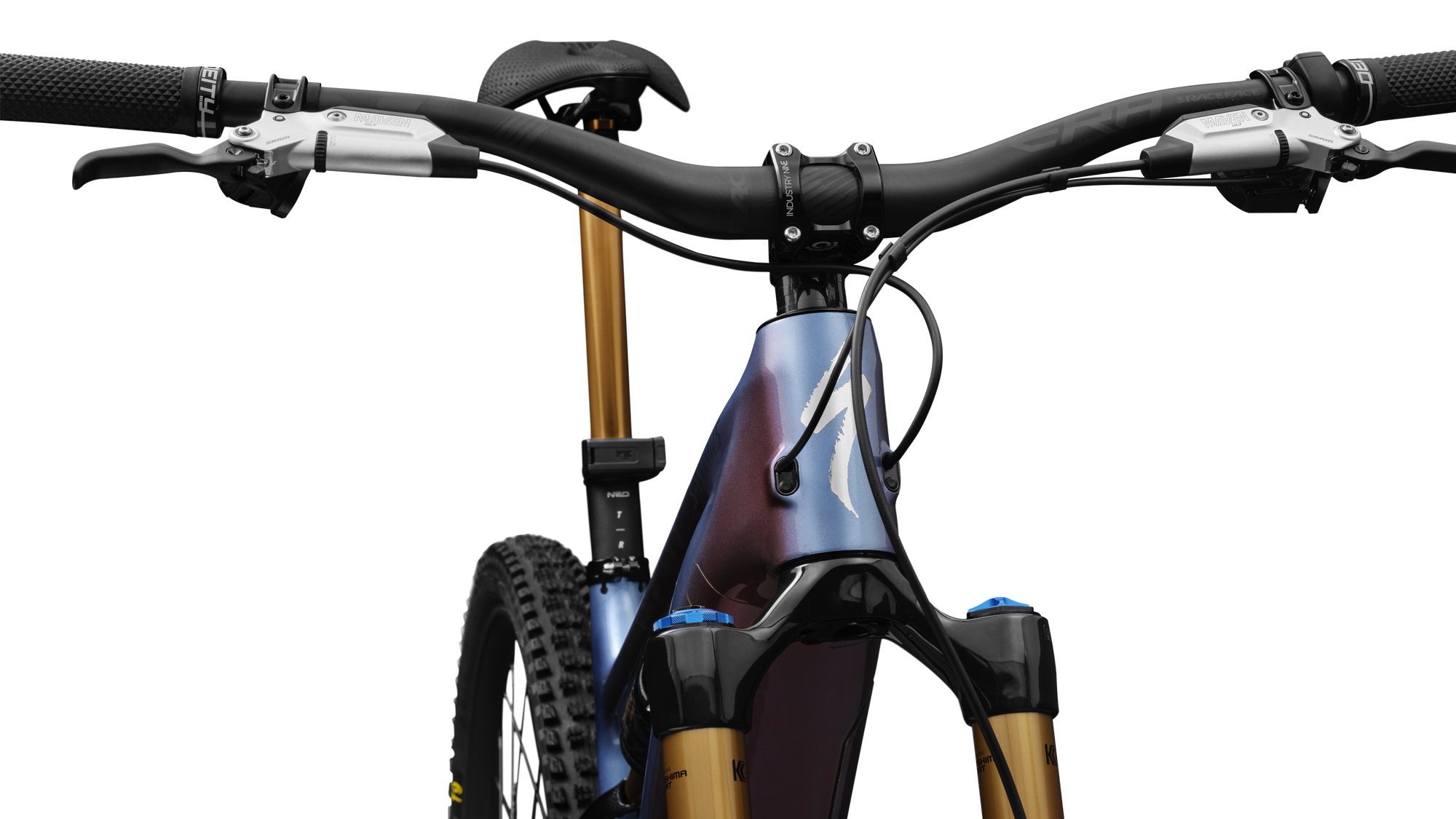 Specialized S-Works Turbo Levo 4 - Gloss Glacial Metallic / Red Pearl / Black Pearl