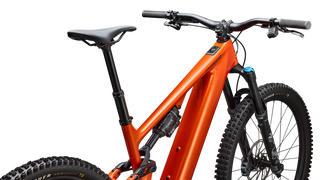 Specialized Turbo Levo 4 Comp - Gloss Orange Tint Over Silver Dust / Dark Navy