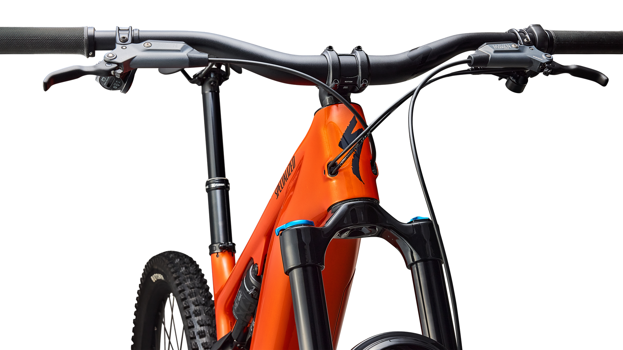 Specialized Turbo Levo 4 Comp - Gloss Orange Tint Over Silver Dust / Dark Navy
