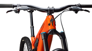Specialized Turbo Levo 4 Comp - Gloss Orange Tint Over Silver Dust / Dark Navy