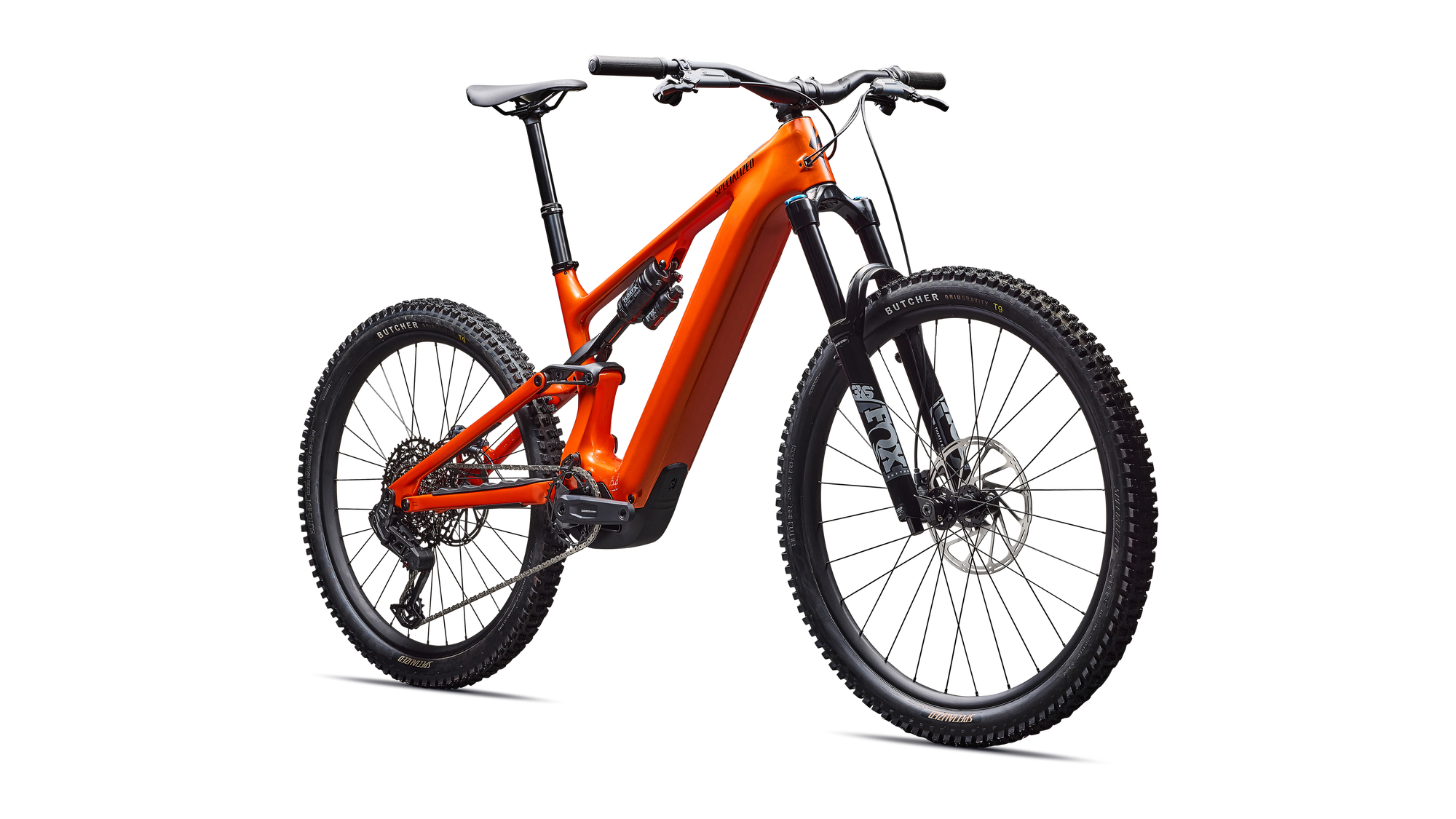 Specialized Turbo Levo 4 Comp - Gloss Orange Tint Over Silver Dust / Dark Navy