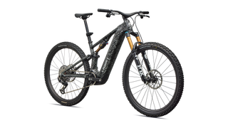 Specialized S-Works Turbo Levo R - Gloss Shadow Silver Blended Speckle Over Carbon / Silver Dust
