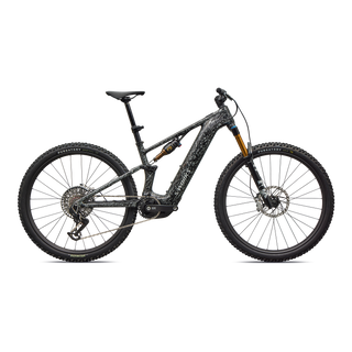 Specialized S-Works Turbo Levo R - Gloss Shadow Silver Blended Speckle Over Carbon / Silver Dust