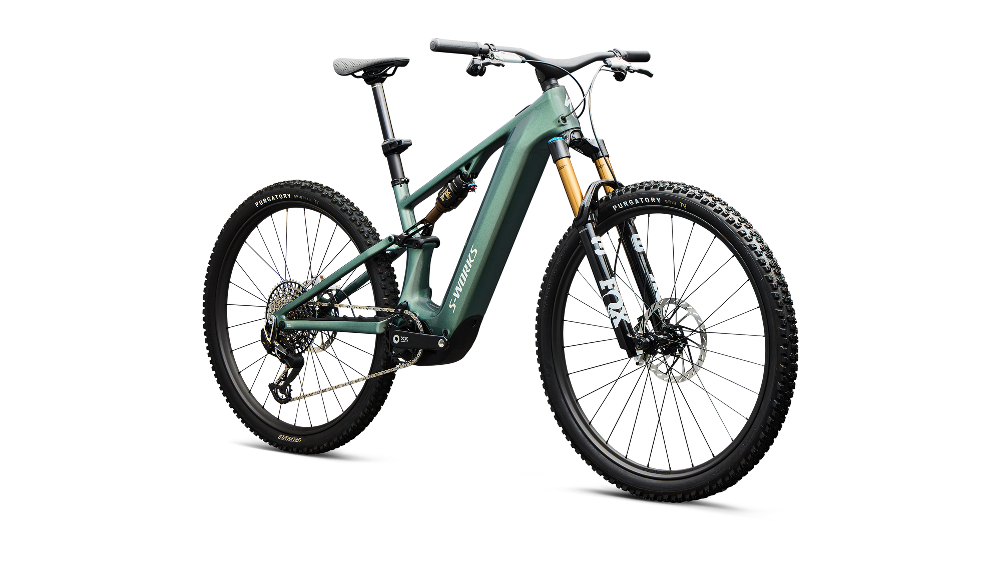 Specialized S-Works Turbo Levo R - Gloss Premium Fjord Metallic / White
