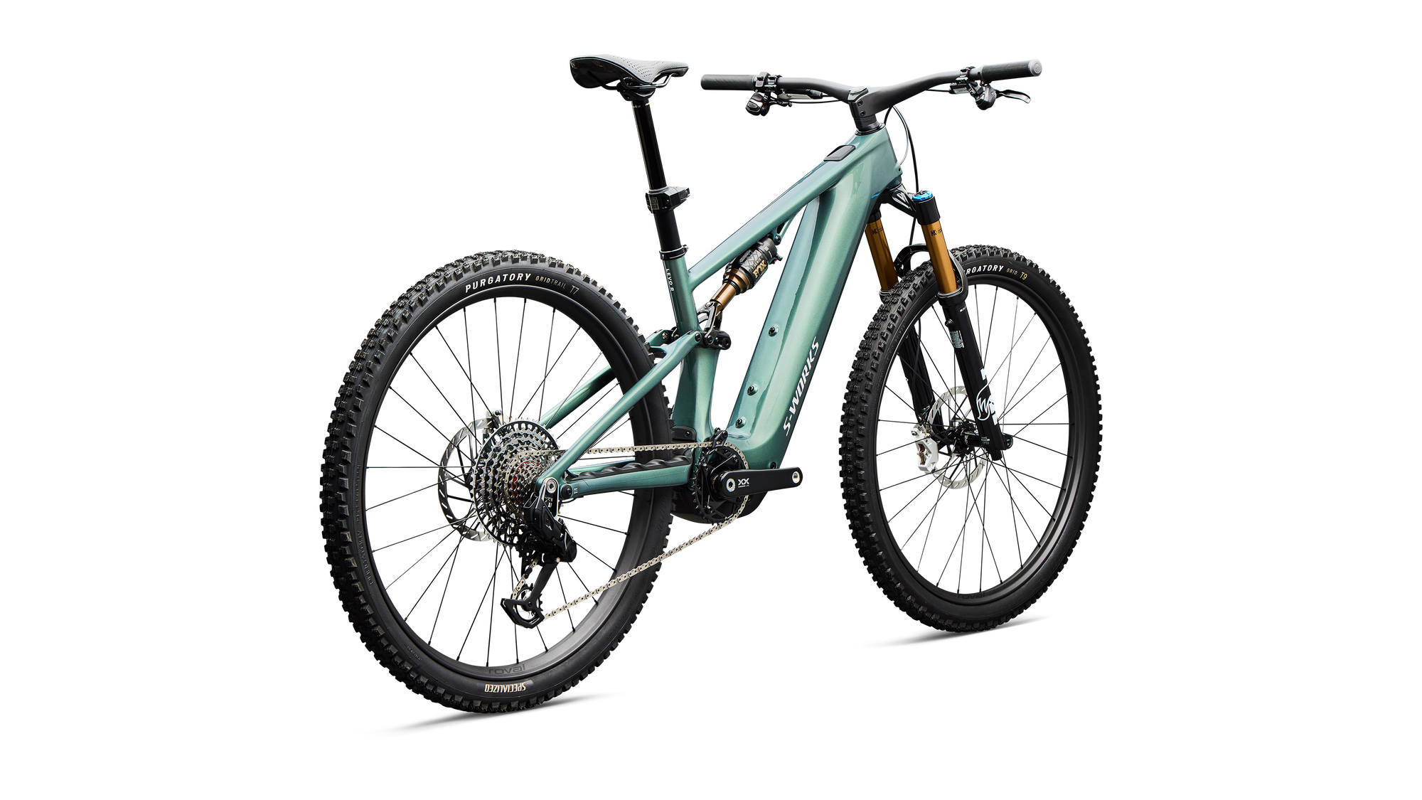 Specialized S-Works Turbo Levo R - Gloss Premium Fjord Metallic / White