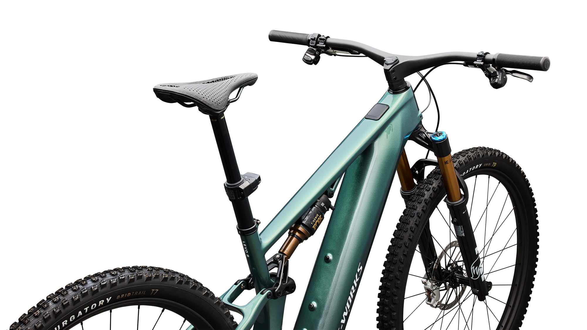 Specialized S-Works Turbo Levo R - Gloss Premium Fjord Metallic / White