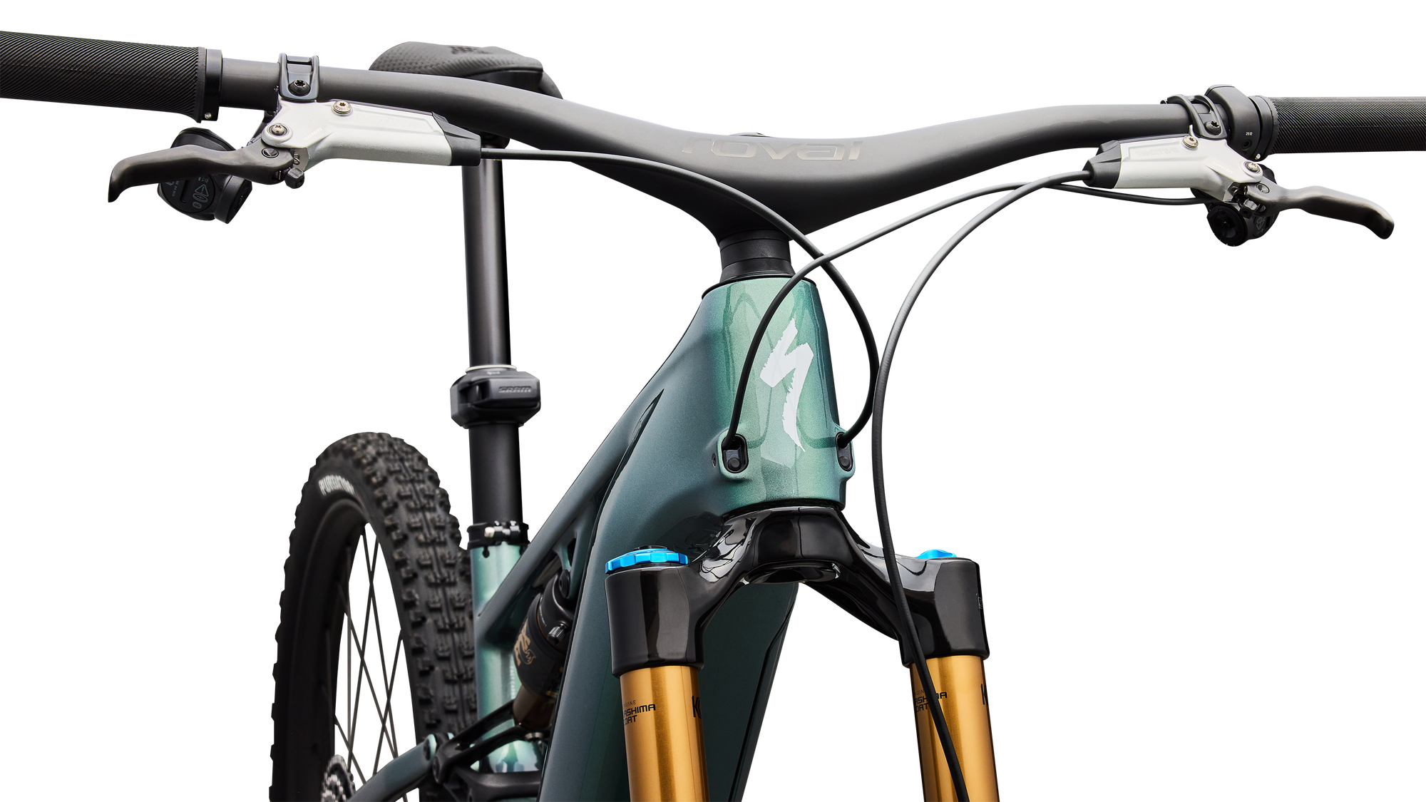 Specialized S-Works Turbo Levo R - Gloss Premium Fjord Metallic / White