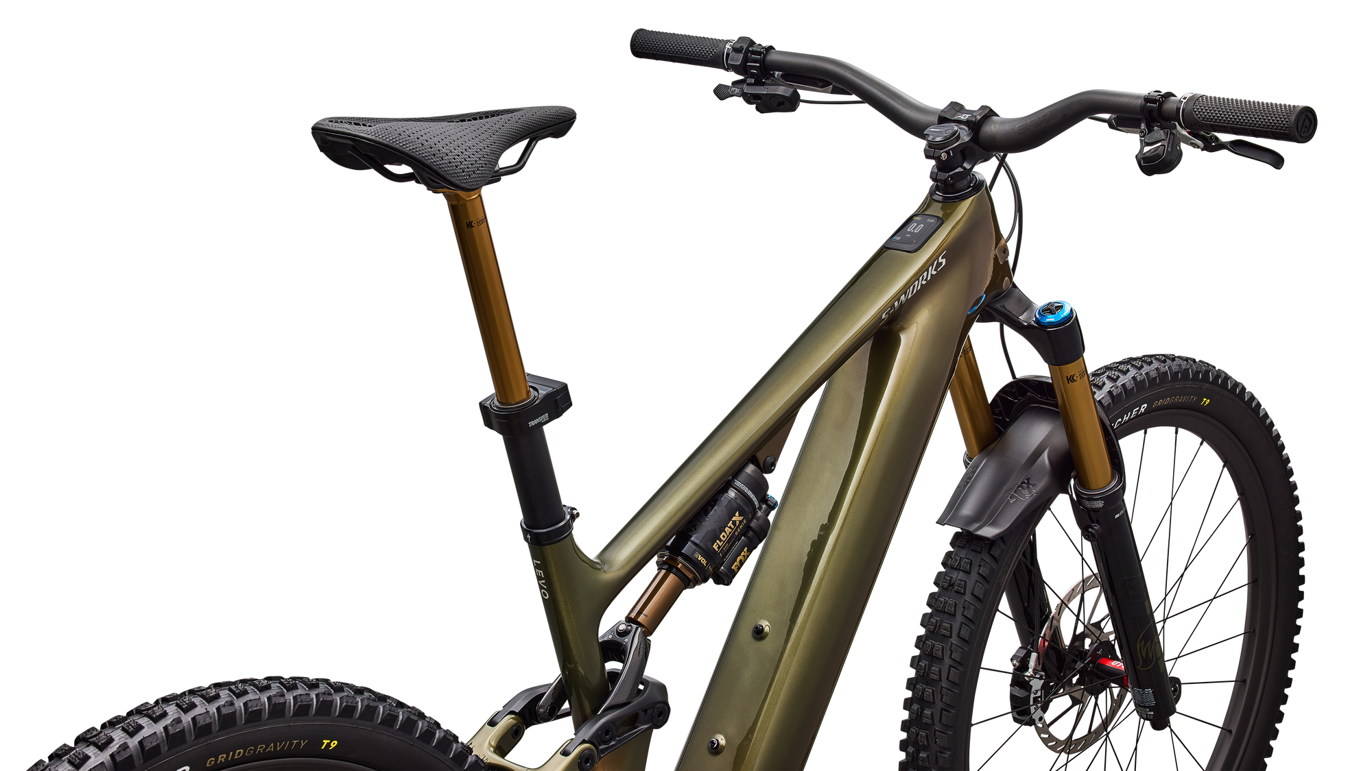 Specialized S-Works Turbo Levo 4 - Gloss Laurel Green / Burnt Gold / Chrome