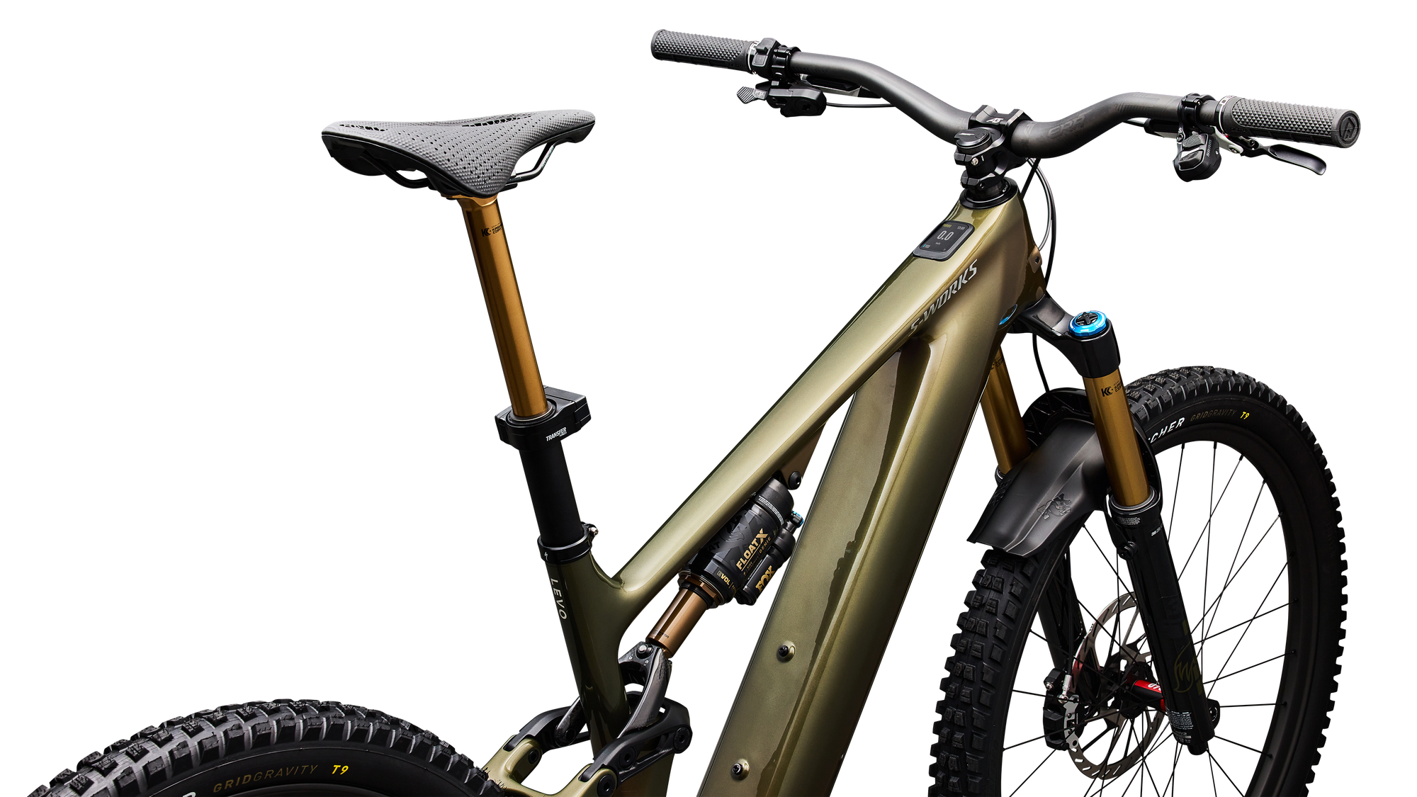 Specialized S-Works Turbo Levo 4 - Gloss Laurel Green / Burnt Gold / Chrome
