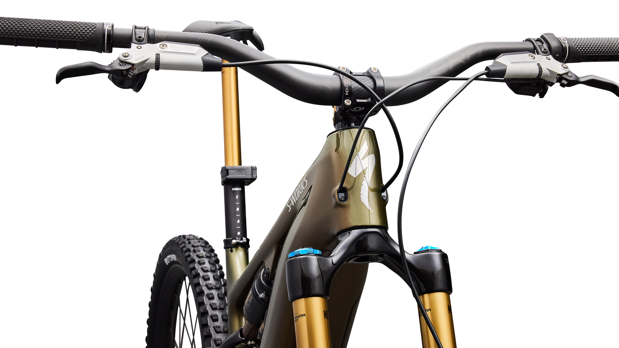 Specialized S-Works Turbo Levo 4 - Gloss Laurel Green / Burnt Gold / Chrome