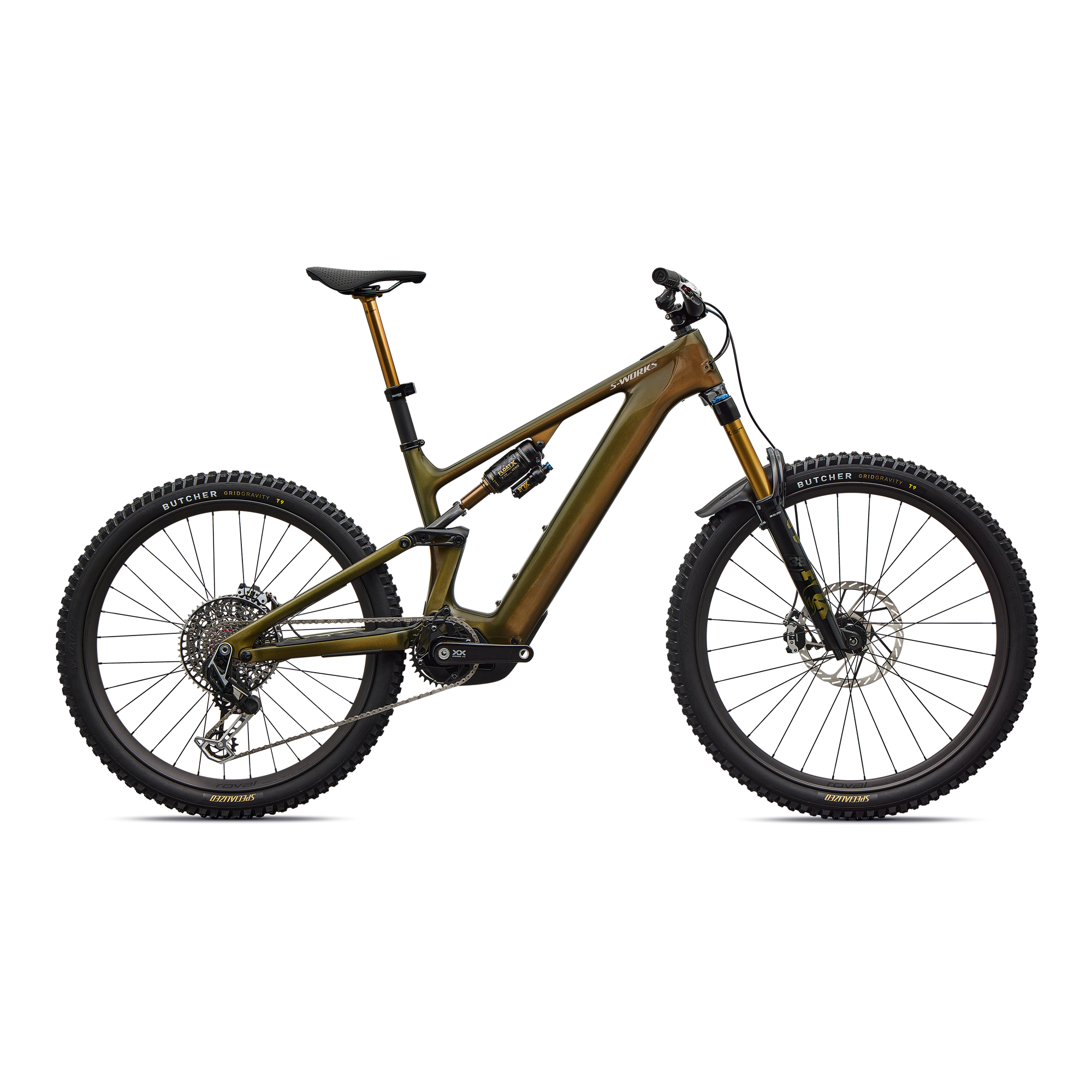 Specialized S-Works Turbo Levo 4 - Gloss Laurel Green / Burnt Gold / Chrome