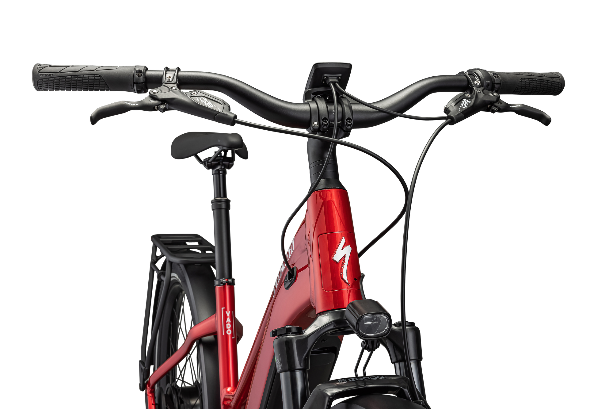 Specialized Turbo Vado 5.0 IGH Step-Through - Red Tint / Silver Reflective