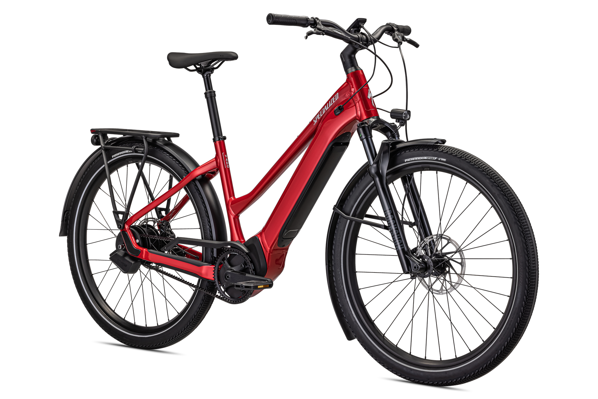 Specialized Turbo Vado 5.0 IGH Step-Through - Red Tint / Silver Reflective