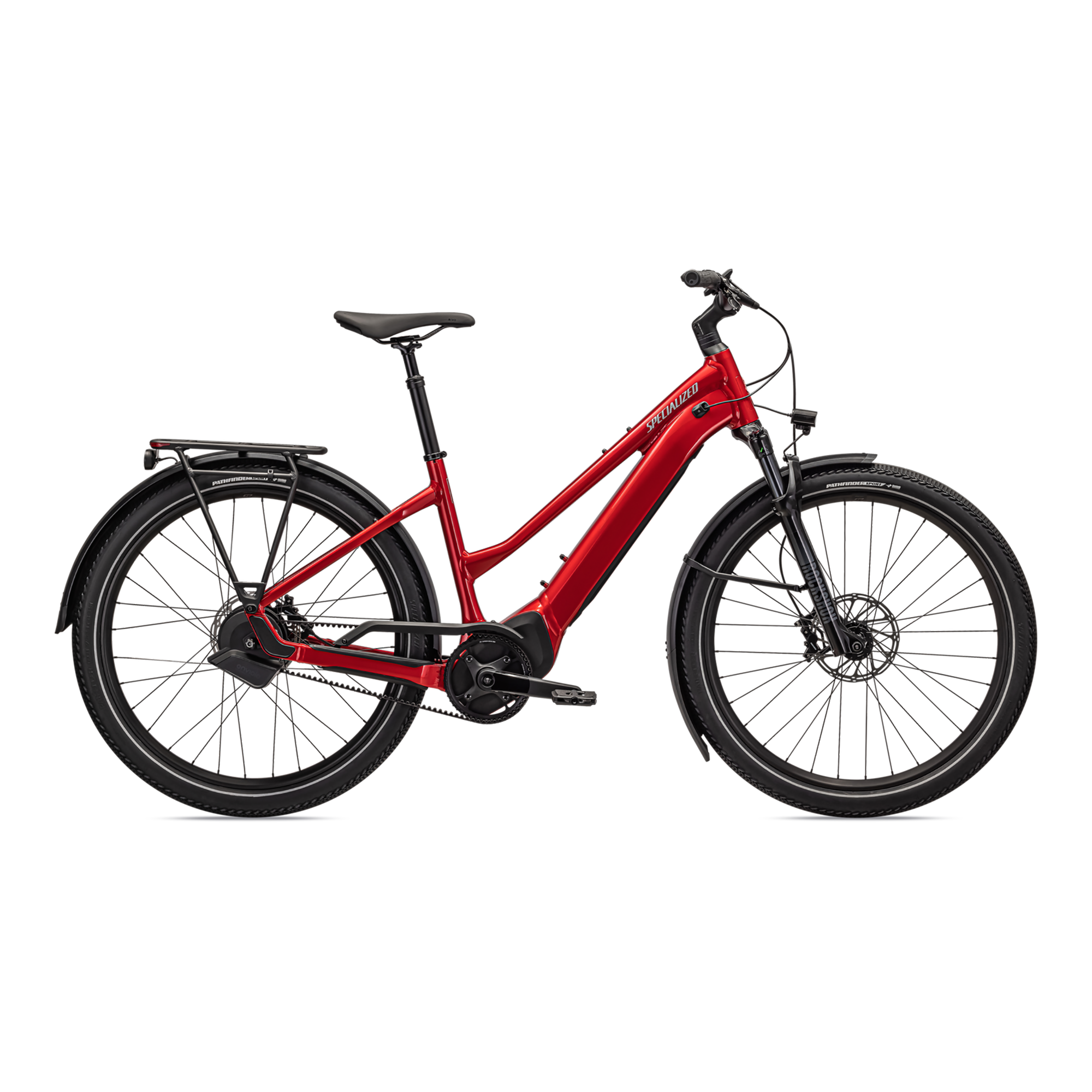 Specialized Turbo Vado 5.0 IGH Step-Through - Red Tint / Silver Reflective